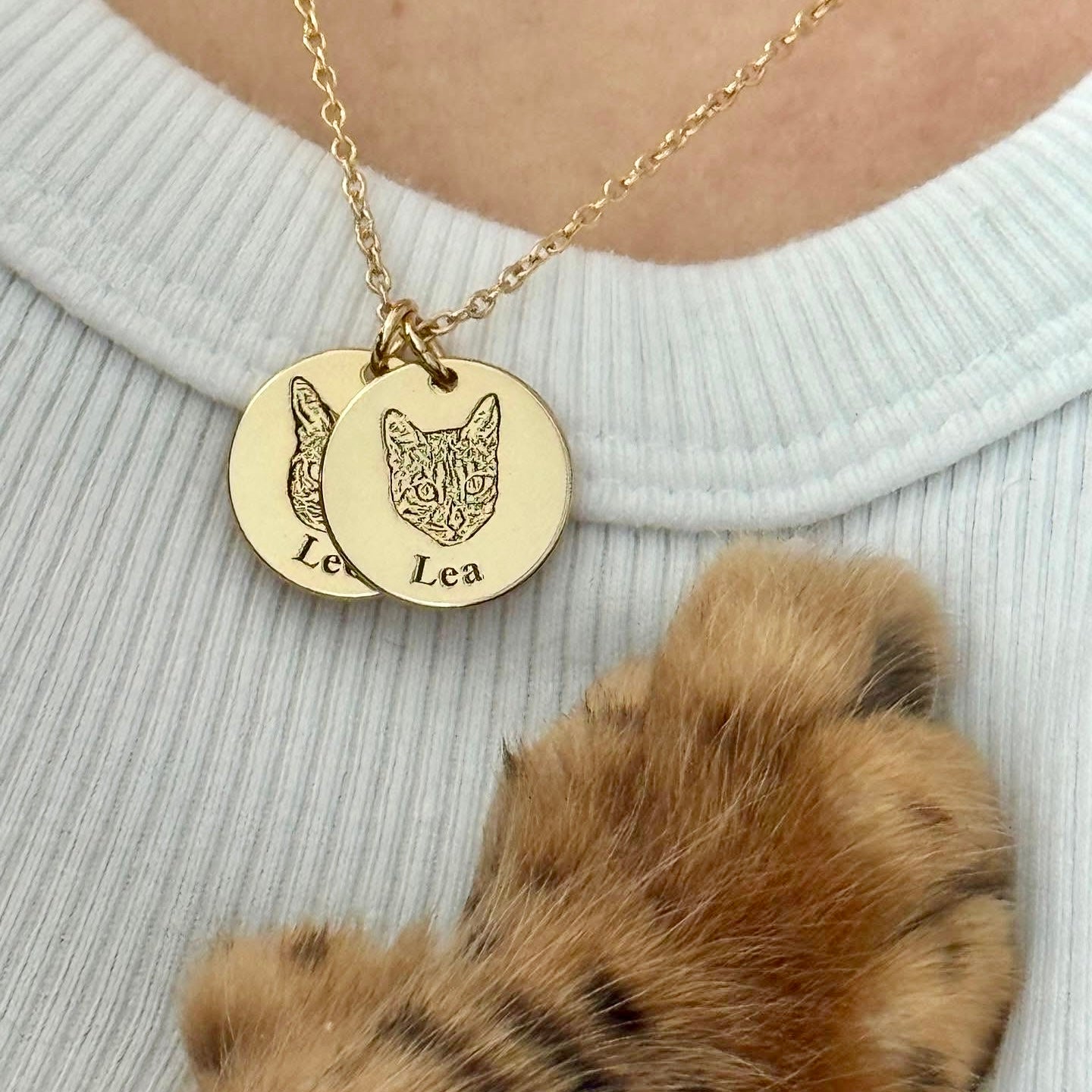 Custom Pet Portrait Necklace